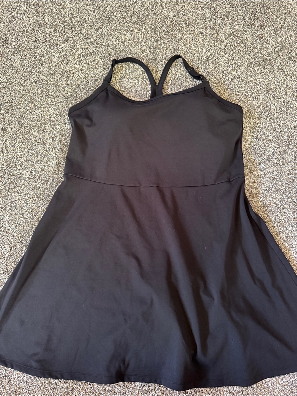 Kindred Bravely Black Racerback A-Line Mini Dress Nursing Friendly